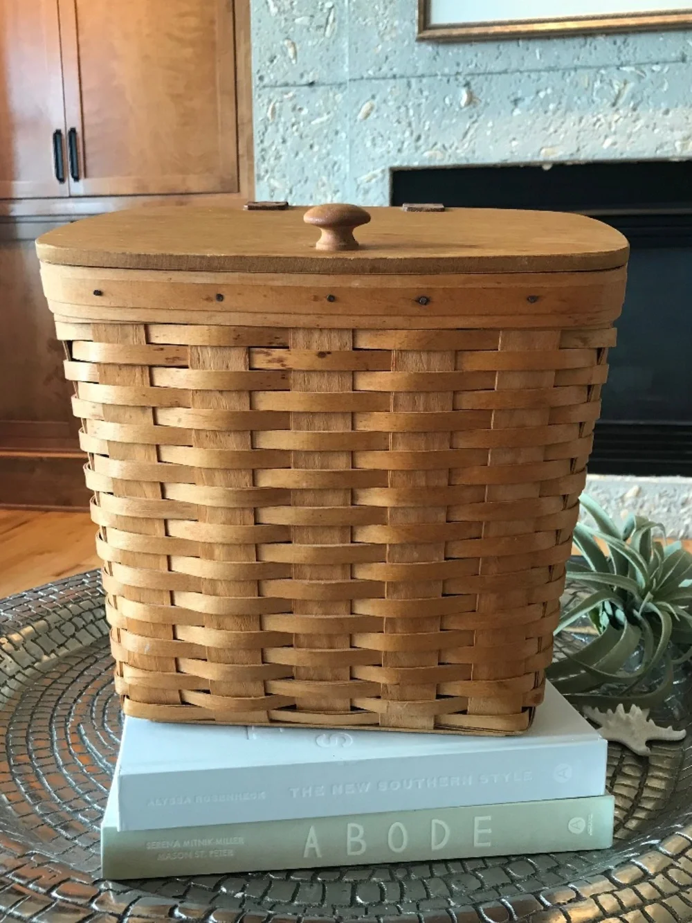 FARMHOUSE 🔥 RUSTIC COTTAGE SHABBY CHIC 1995 MAIL BASKET